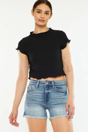 Kancan Vintage Wash High Rise Shorts