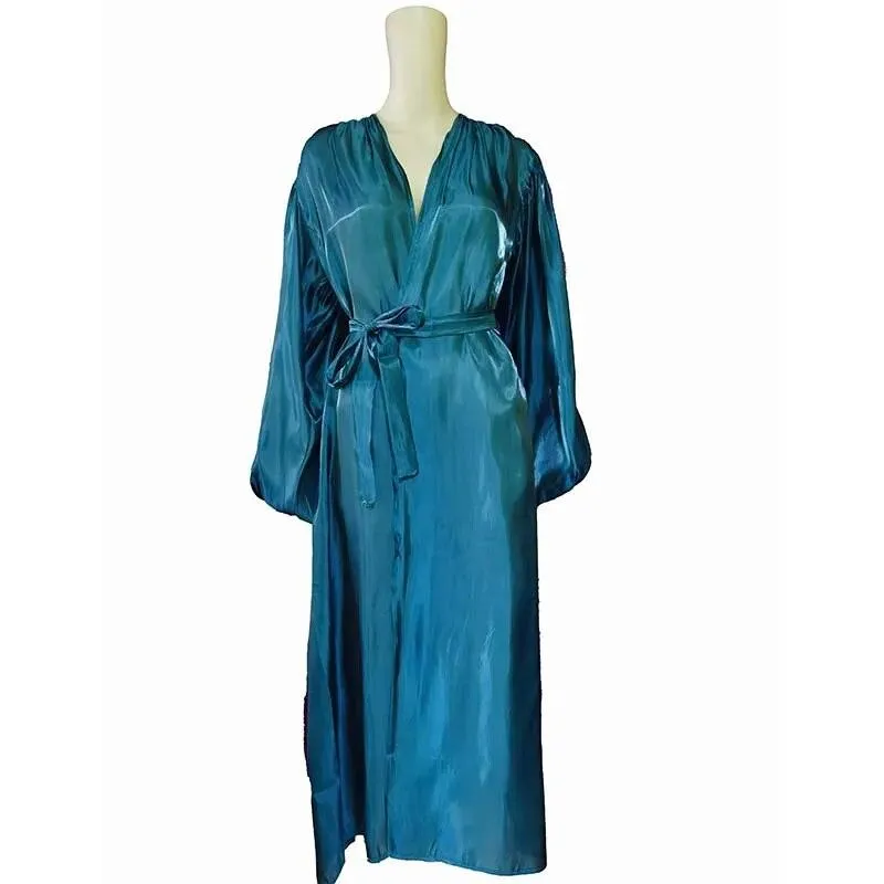 Kimono Modest Open Abaya with Belt for Women