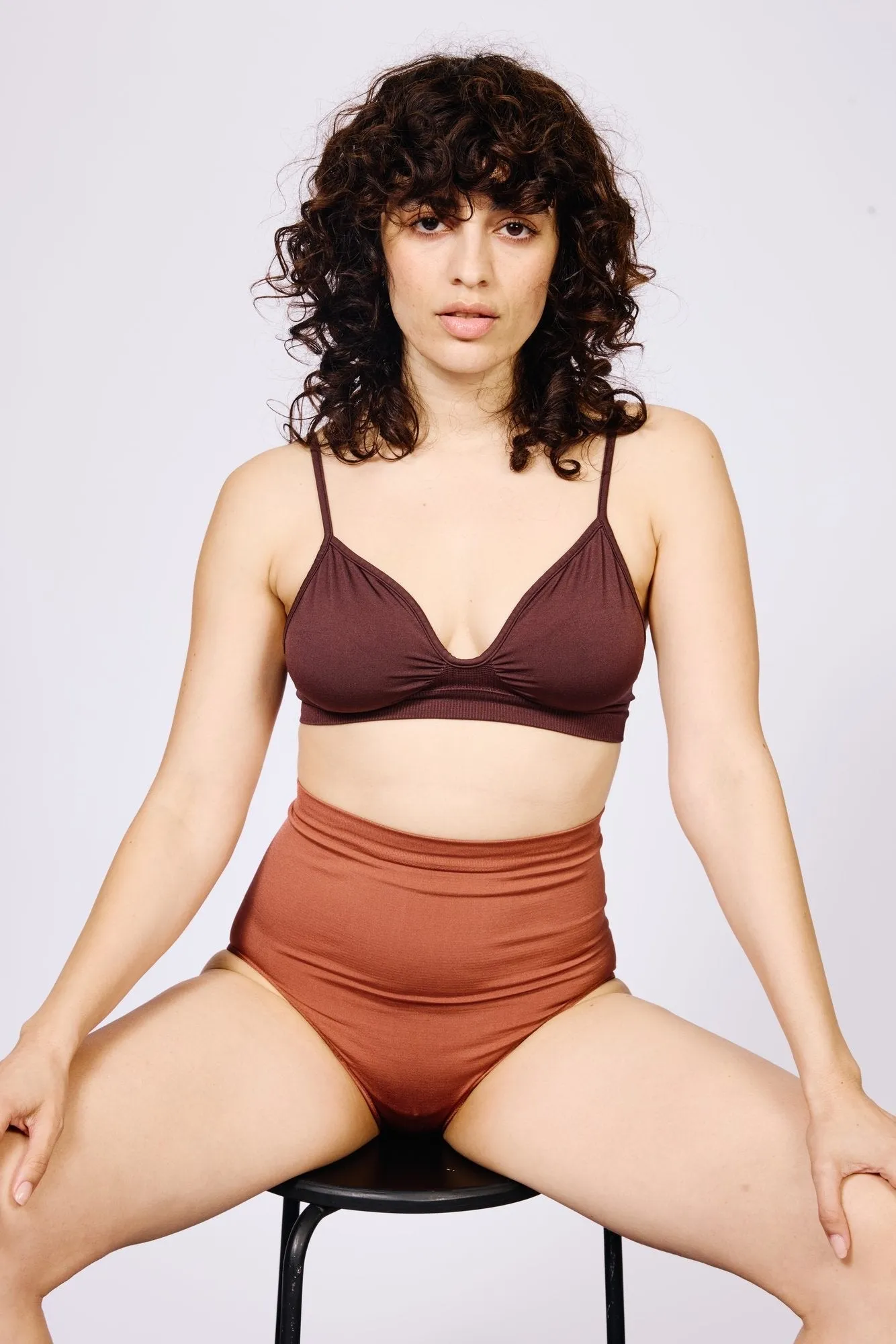 LIBERATED Bikini Bra Top | Chocolate Brown
