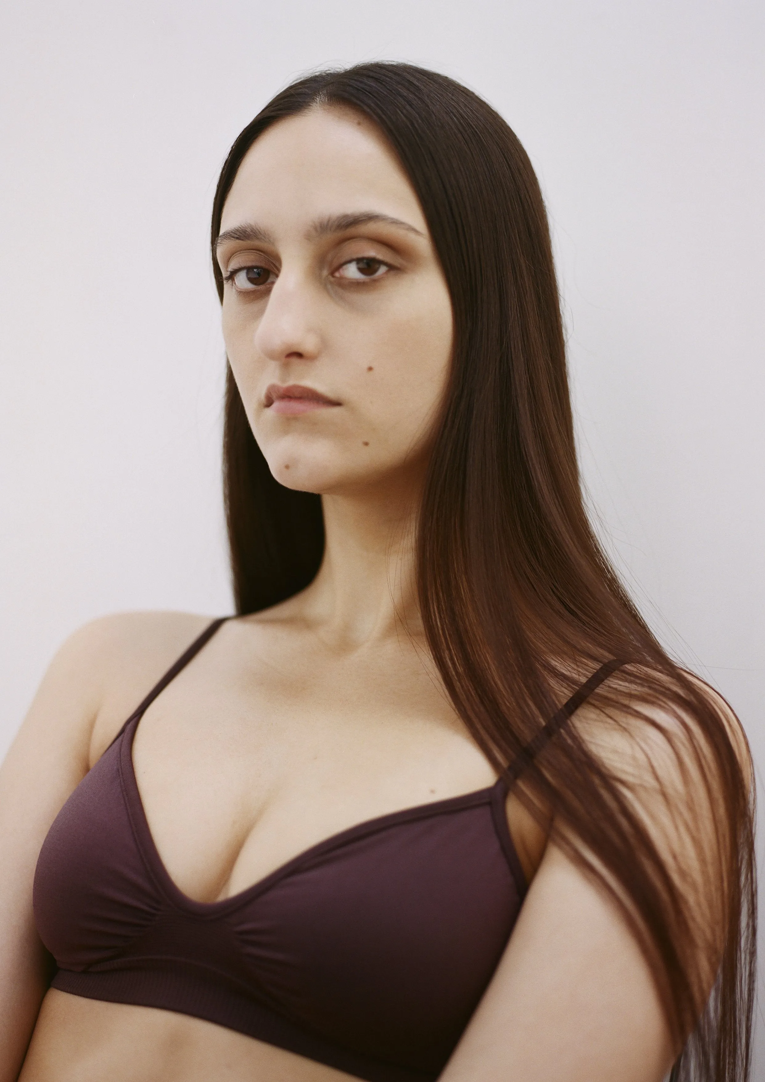 LIBERATED Bikini Bra Top | Chocolate Brown