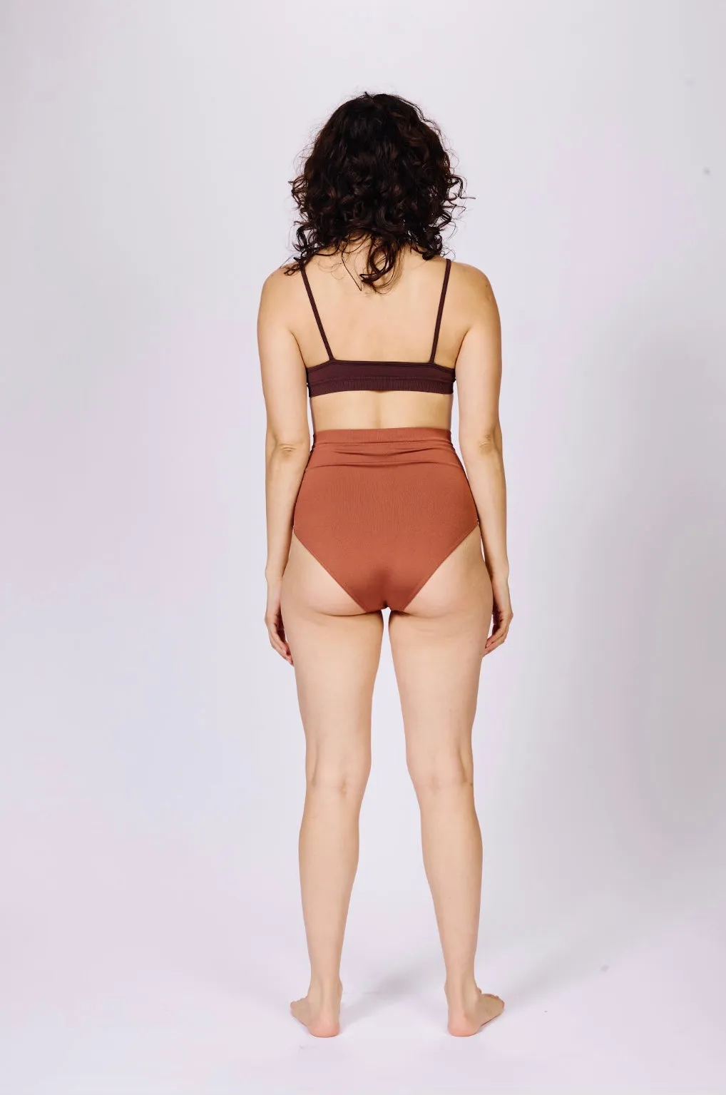 LIBERATED Bikini Bra Top | Chocolate Brown