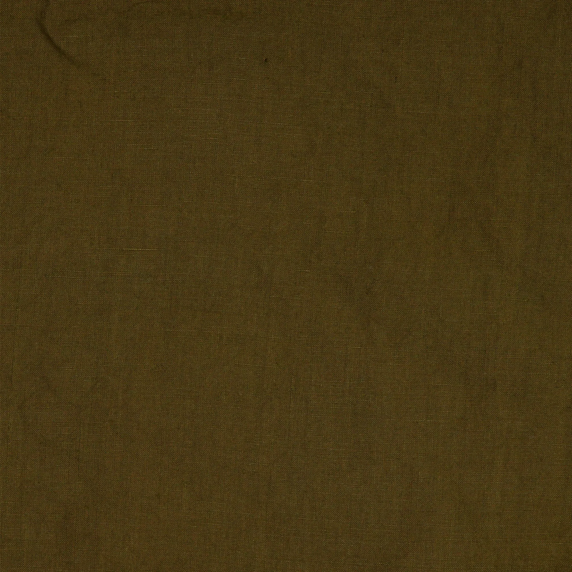 Linen Bermuda shorts for women green olive - Carla
