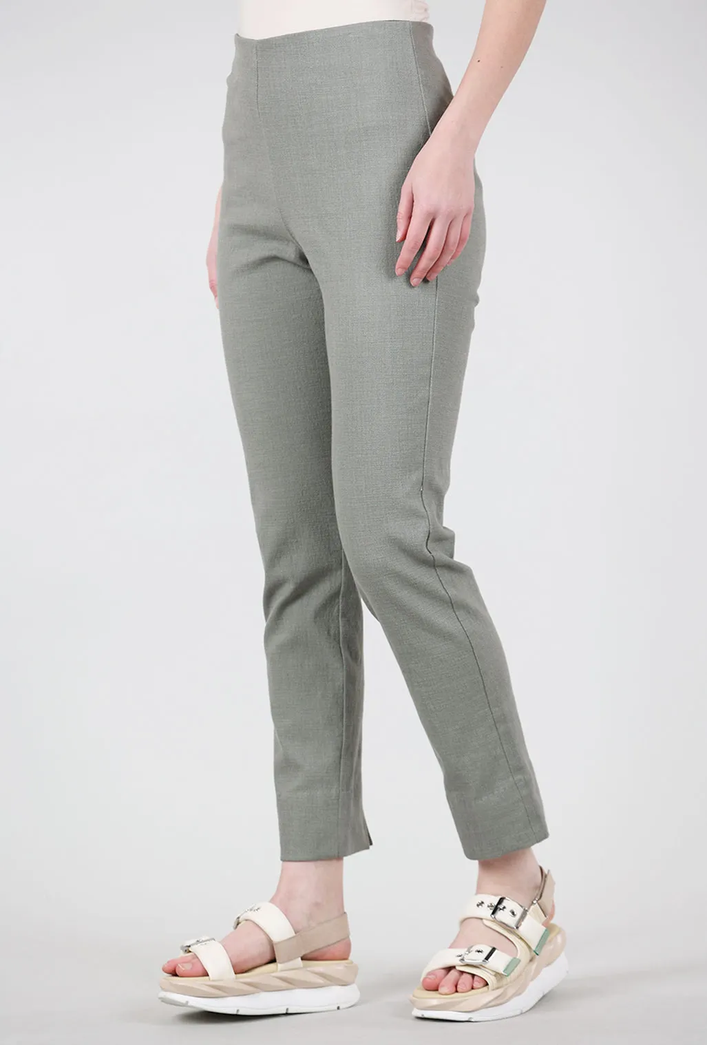 Linen Texture Milo Pant, Fatigue
