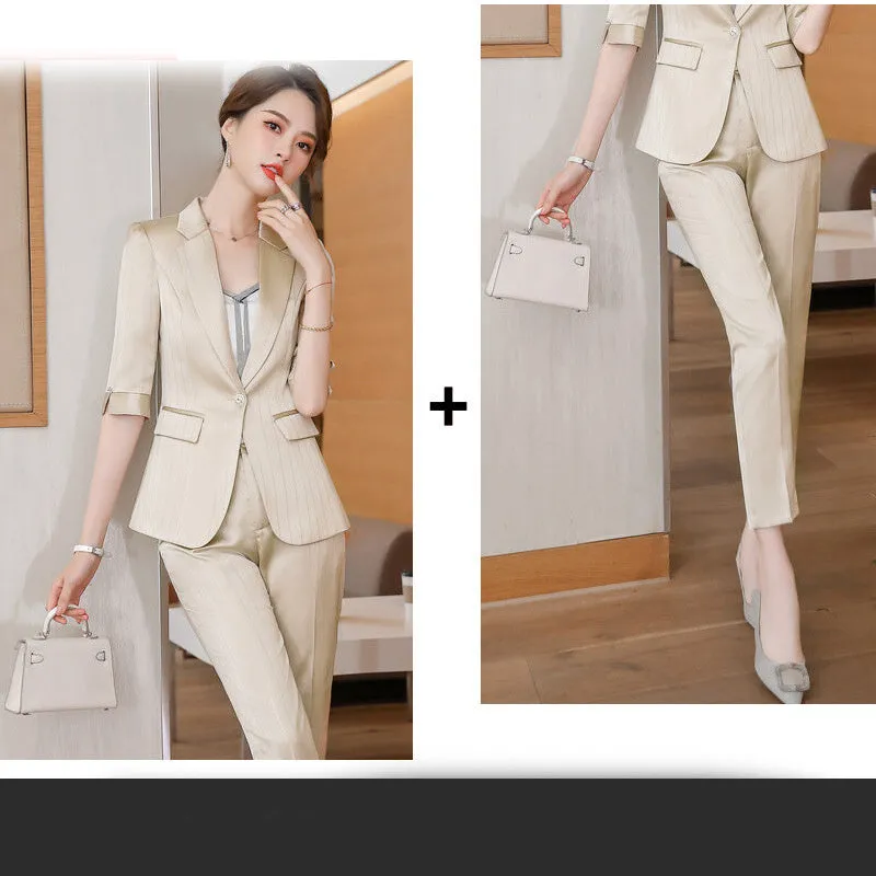 Luna Womens' Satin Suit