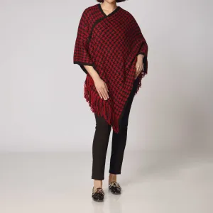 Maroon Cape Shawl PW2808