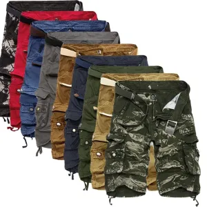 Men Cool Camouflage Summer Cotton Casual Short Pants Comfortable