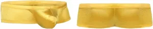 Men's Elephant Trunk Cotton Briefs Mens Boxer Briefs with Pouch Long Separate Pouch Underwear Mens Side Tie Swimwear