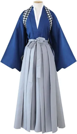 Men's Kendo Hakama Aikido Japanese Samurai Costume Cotton Judo Martial Arts Uniform Kendogi Kimono Pants Professional Suit