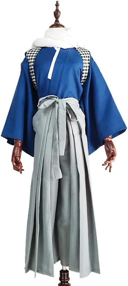 Men's Kendo Hakama Aikido Japanese Samurai Costume Cotton Judo Martial Arts Uniform Kendogi Kimono Pants Professional Suit