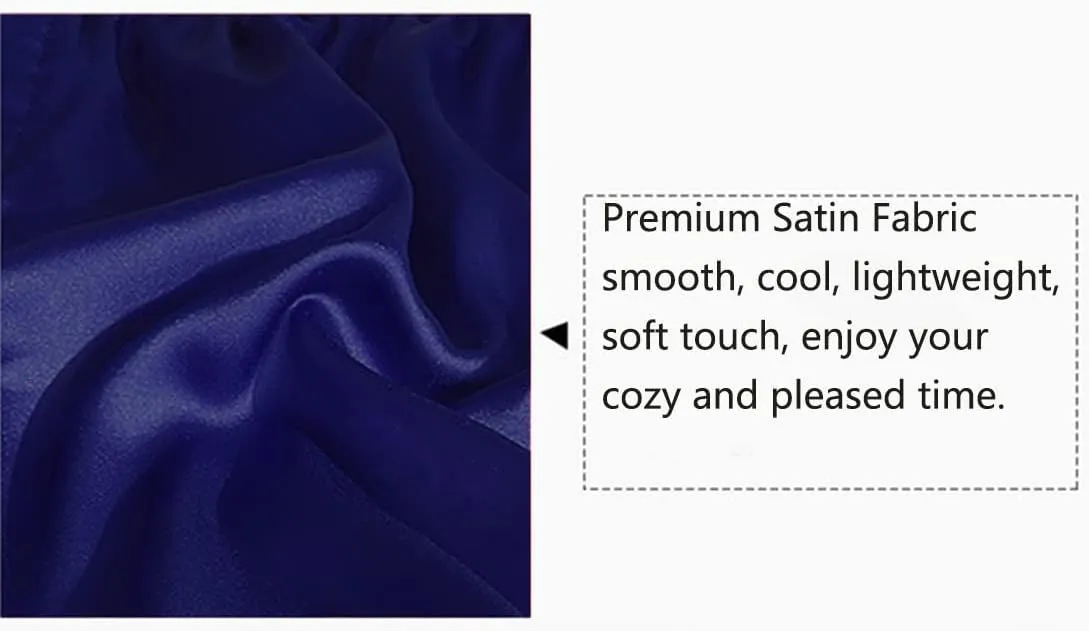 Mens Satin Boxer Shorts Silk Pajama Bottom Lounge Sleep Shorts for Men