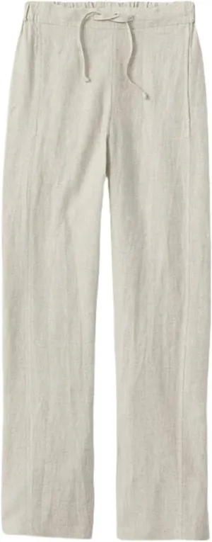 MINTLIMIT Women Striped Linen Pants Drawstring Casual Wide Leg Elastic Waist Trousers Loose Summer Lounge Pants with Pockets