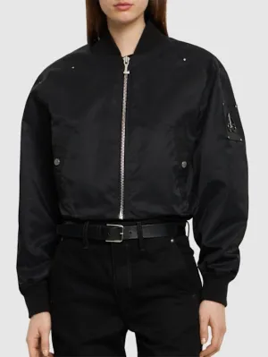 MKN-M14LJ169 ROUGEMONT BLACK CROP JACKET