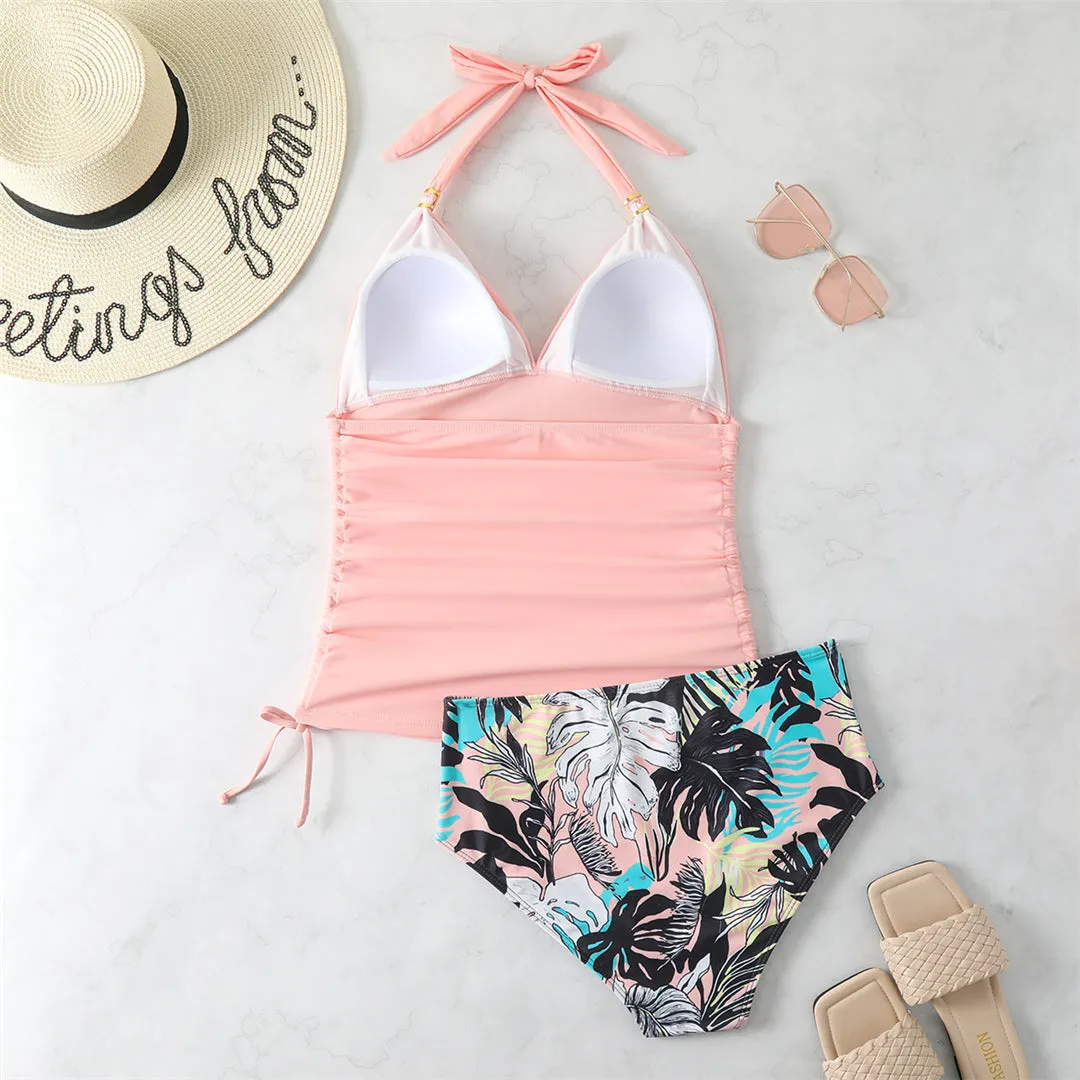 Nicole Sexy Printed Halter Bikini