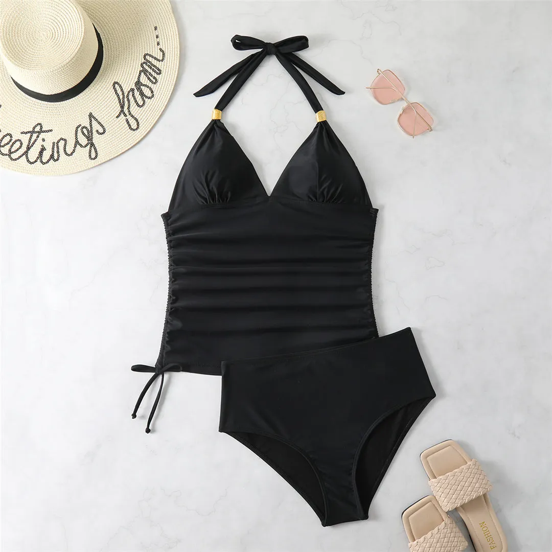 Nicole Sexy Printed Halter Bikini