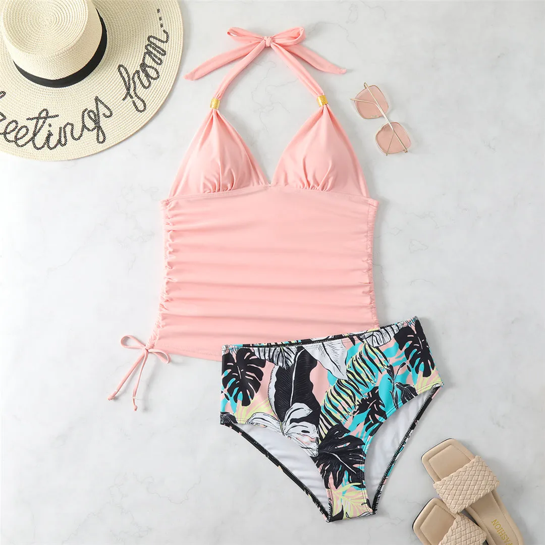 Nicole Sexy Printed Halter Bikini