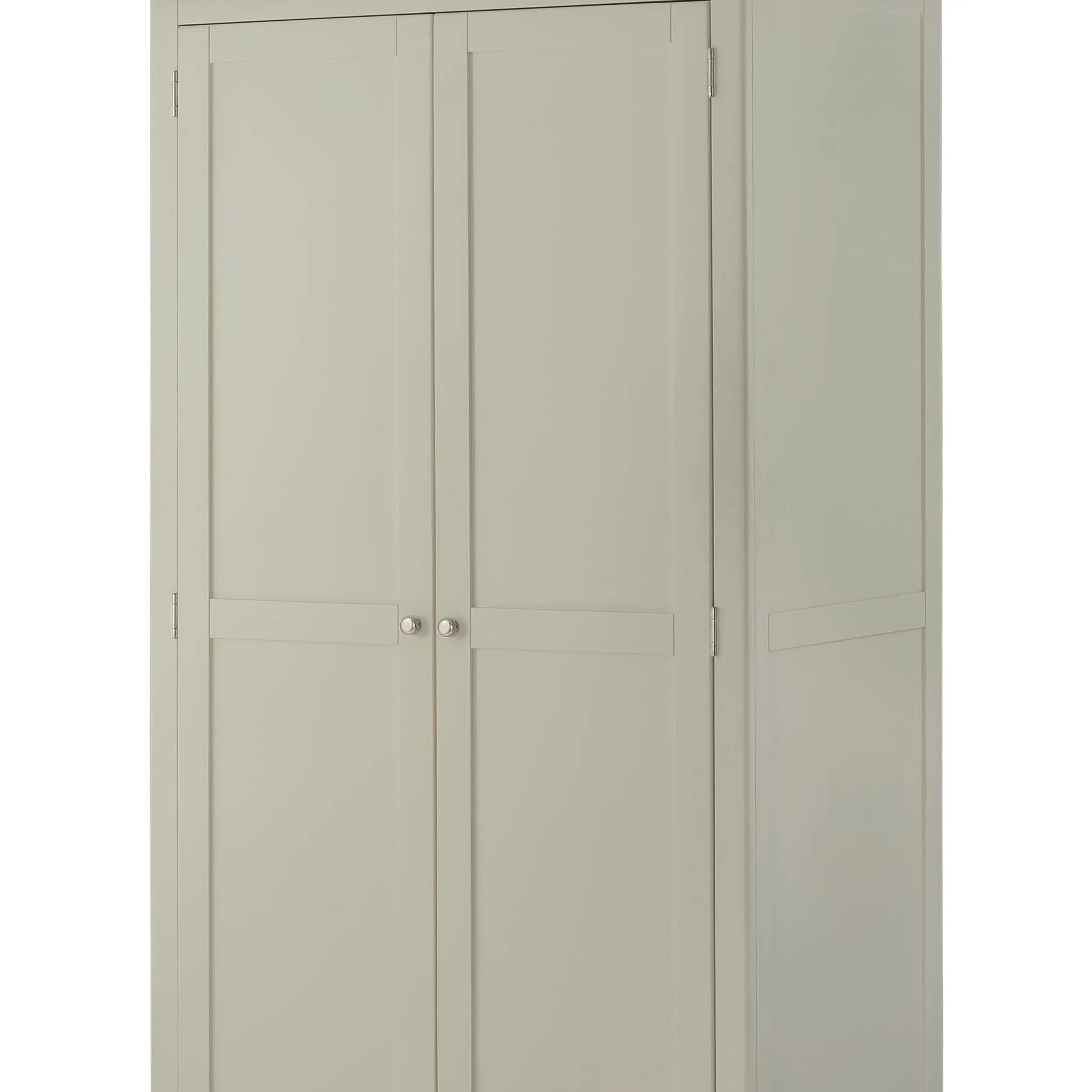Padstow Grey All-Hanging Double Wardrobe
