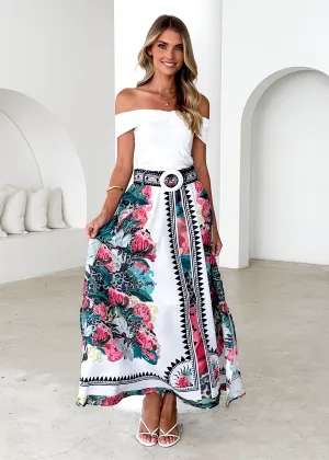 Pippa Midi Skirt - Eden Floral