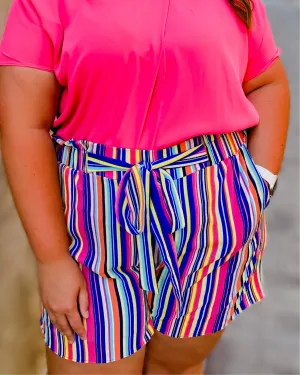 Plus Size Paige Printed Shorts