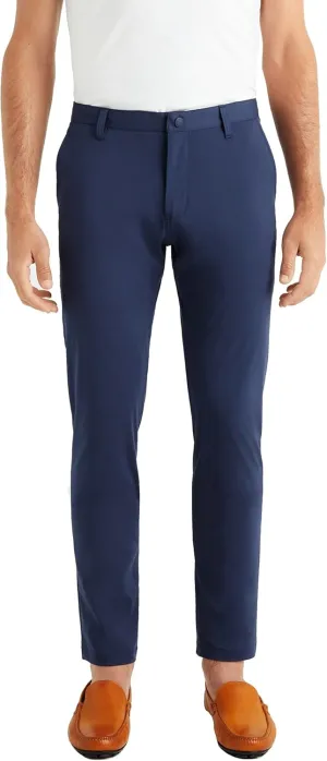 Rhone Commuter Men's Pants, Slim-Fit Mens Dress Pants, All-Day Comfort, Stretch Fabric, Work Pants for Men, Slim-Straight Leg Mens Casual Pants, Wrinkle Resistant Navy W40-33L