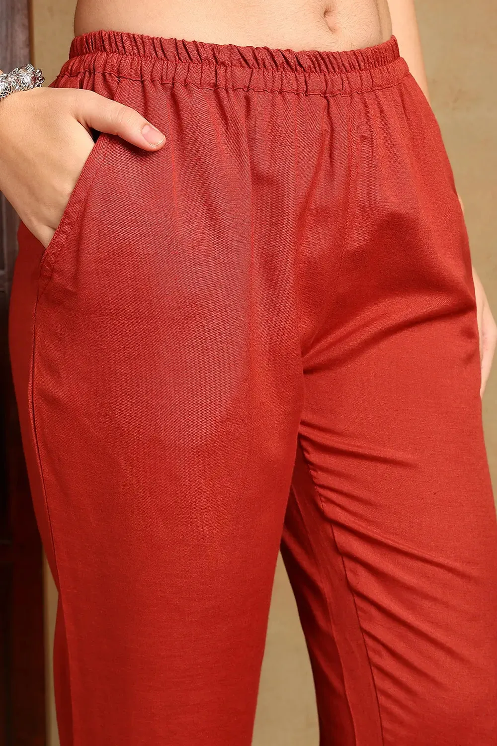 Rust Flax Farsi Pants ONLY