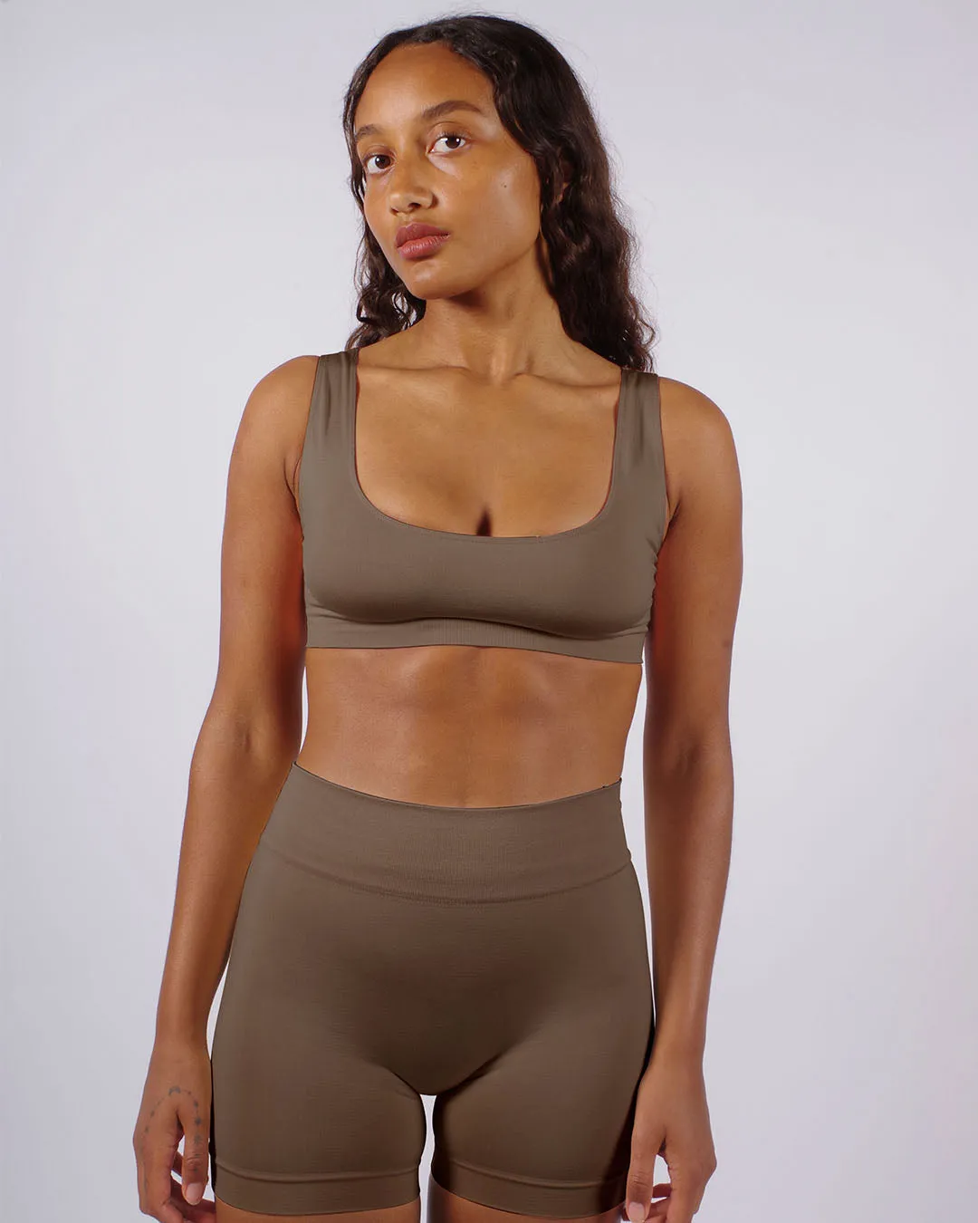SERENE Bikini Bra Top | Muddy Grey