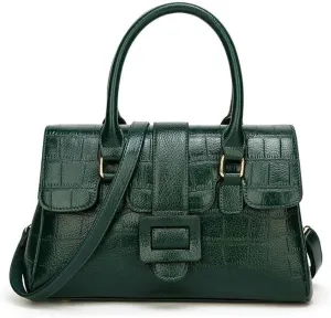 Shoulder Bag Leather Tote Bag for Women - Stylish Handbags & Messenger Bags(Green)