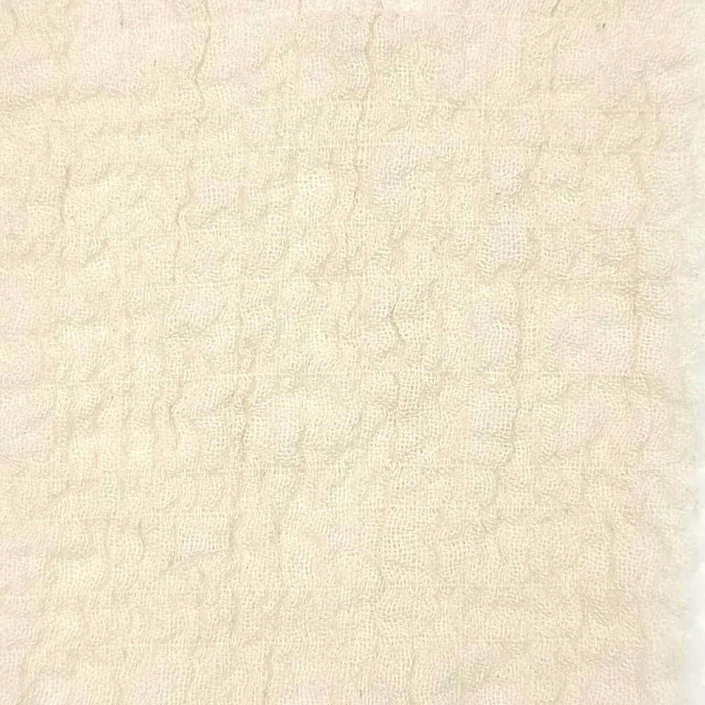 Solid Yoryu Pleated Cotton Spandex Woven Fabric - FAB1534