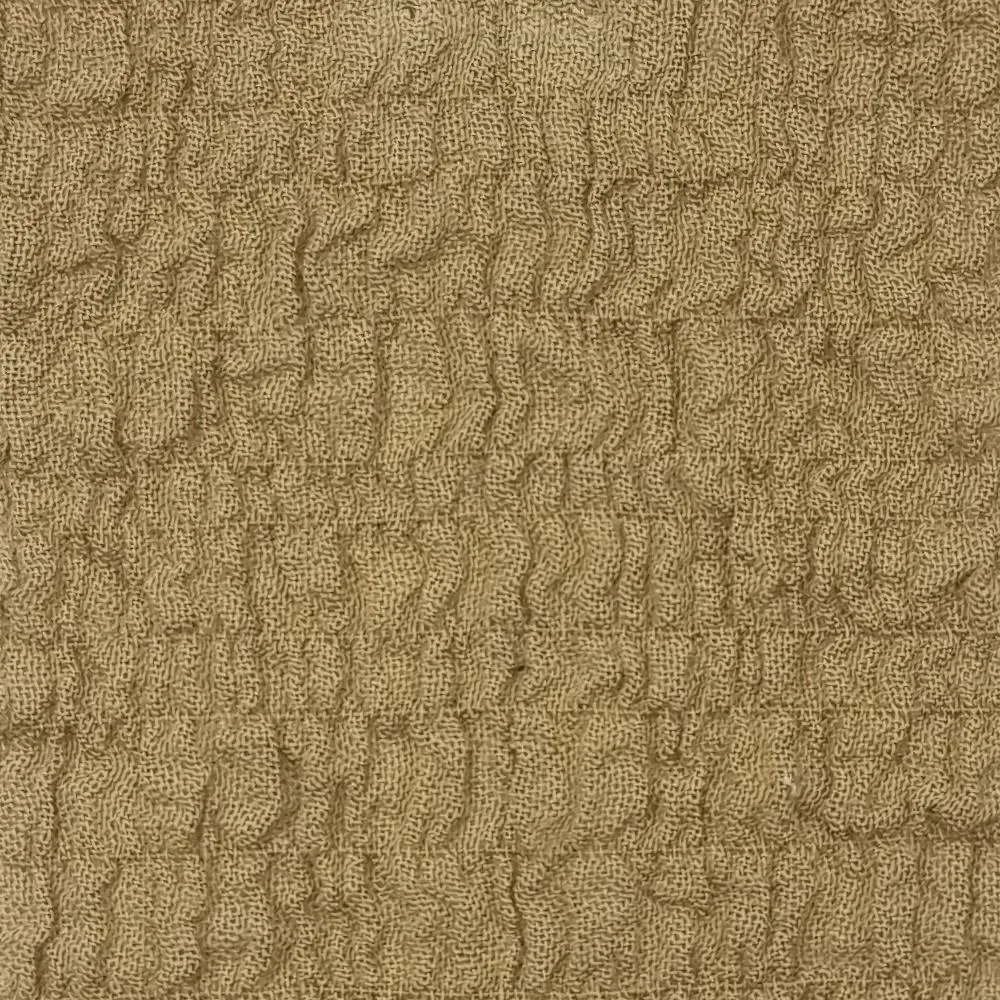 Solid Yoryu Pleated Cotton Spandex Woven Fabric - FAB1534