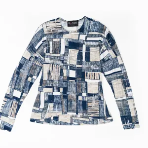 Sport Chic Geo-Box Dolman Sleeve T-Shirt