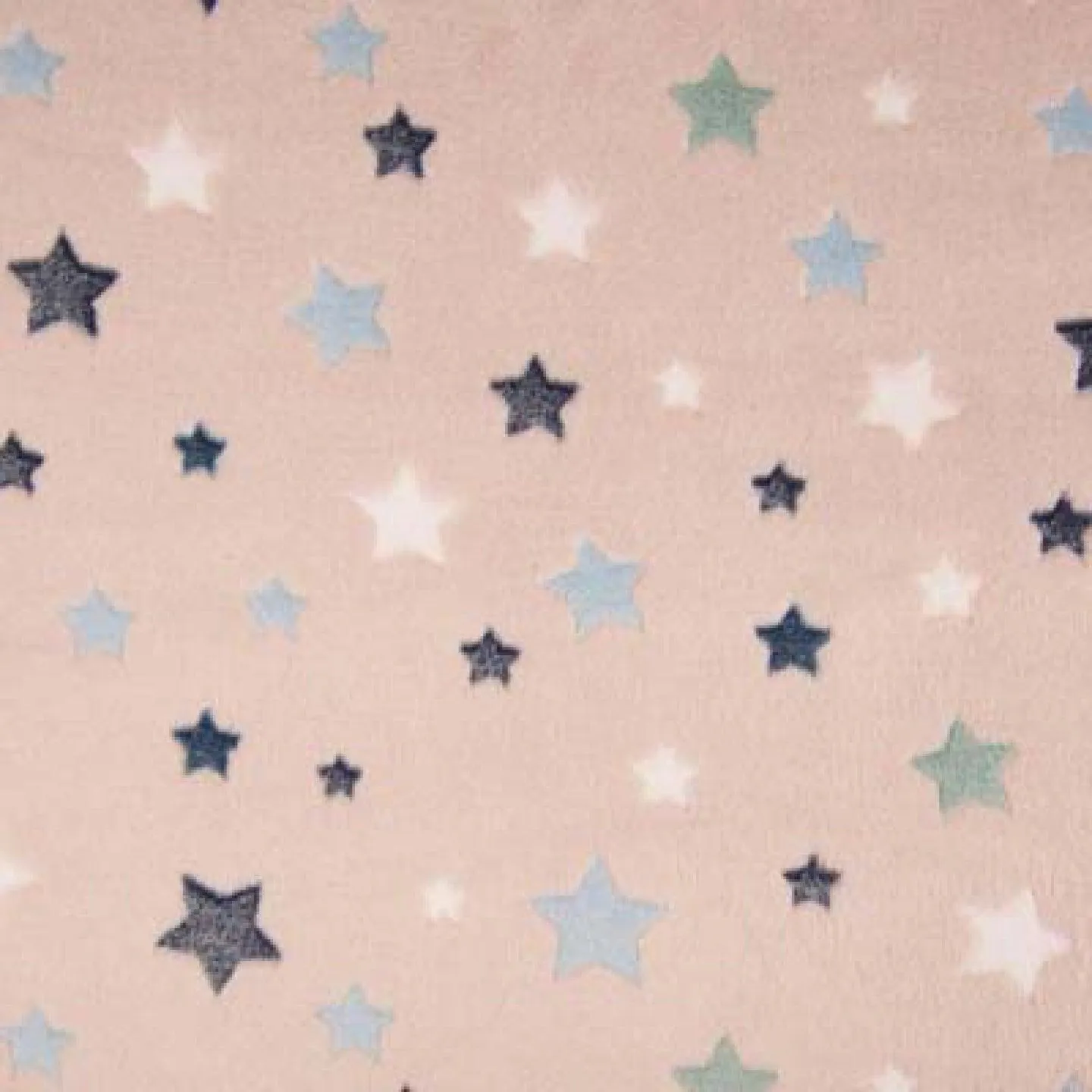 Stars on Pink Cuddle Fleece Fabric