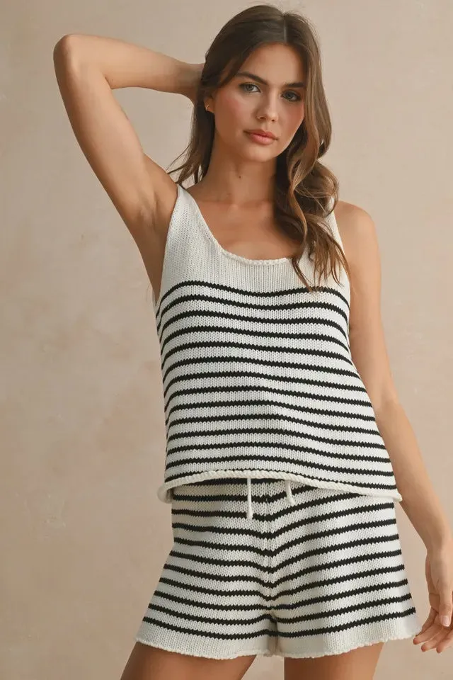 Striped Knitted Tank