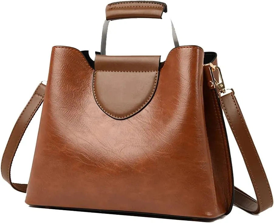 Stylish Women's Tote Bag - Large Purple Crossbody Handbag for Casual Use