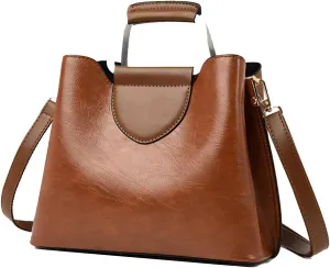 Stylish Women's Tote Bag - Large Purple Crossbody Handbag for Casual Use