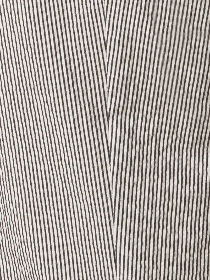 Tapered Pants in Striped Cotton Seersucker