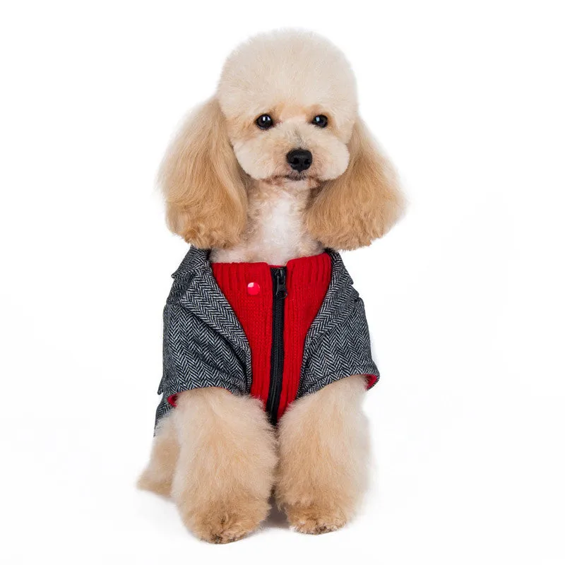 TWEED DOG BLAZER DOG COAT