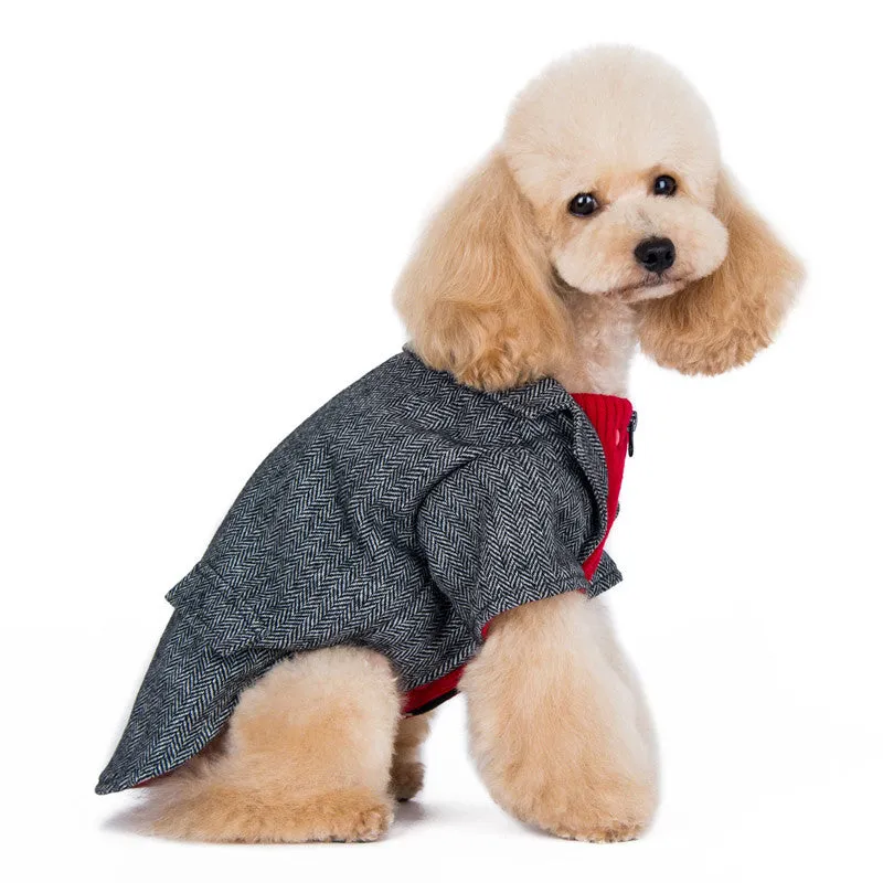 TWEED DOG BLAZER DOG COAT