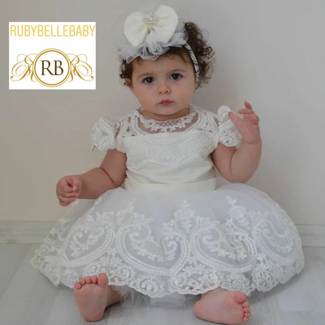 Vanessa Infant Dress - White