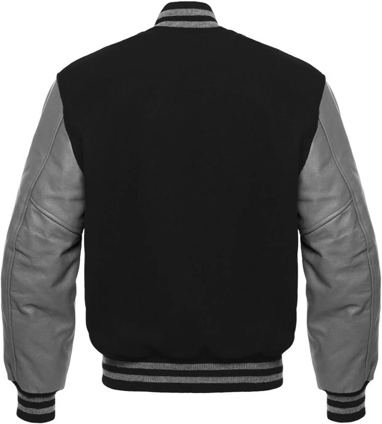 Varsity Jacket Letterman Baseball Jacket Wool body and Cowhide Leather Sleeves 22 Color Options