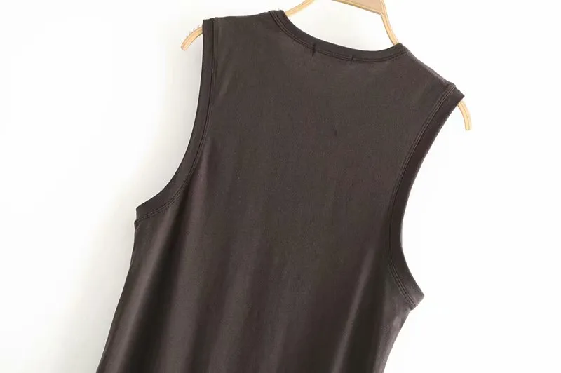 Vintage chic fashion women sleeveless cartoon print tanks loose Camo tank tops collar vest short version camis female festival
