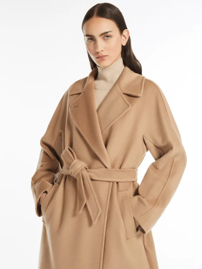 Weekend By Max Mara RESINA Belted Wool Coat In Camel 24250160926 Col 006