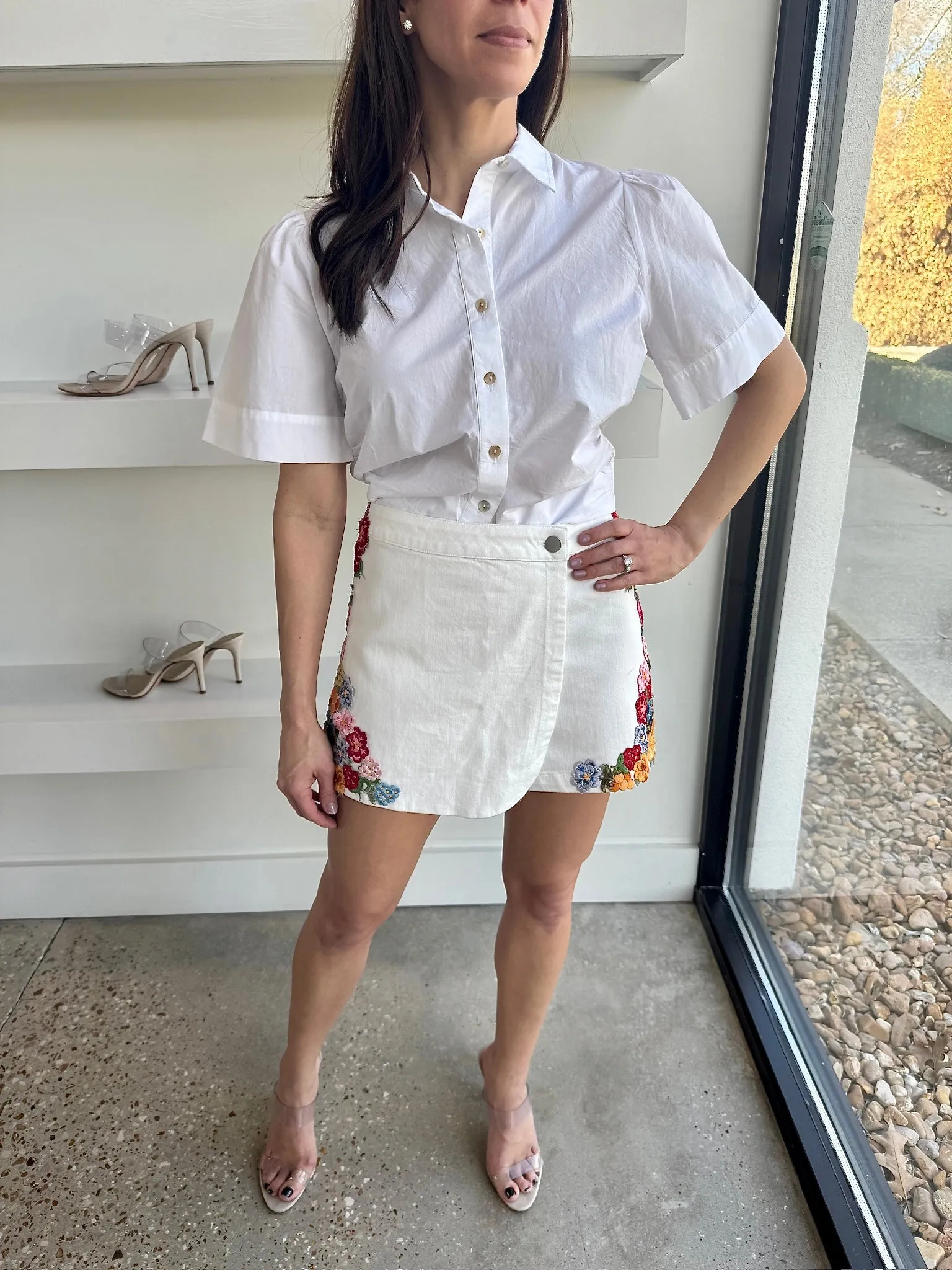 White Marie Skort