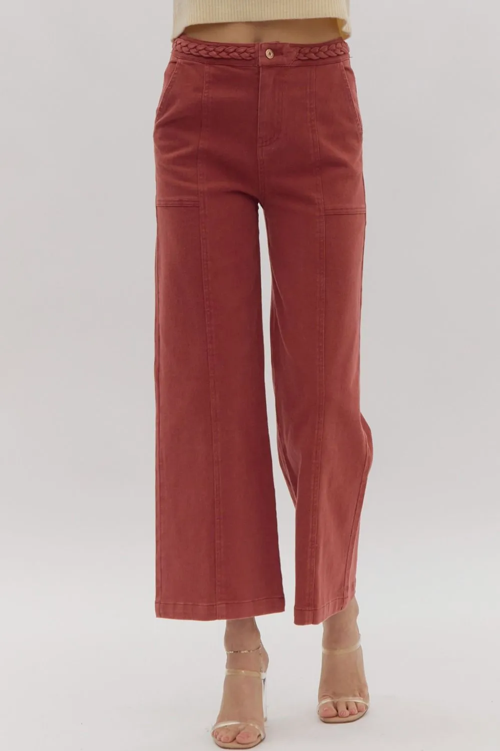 Wide Leg Braided Pants
