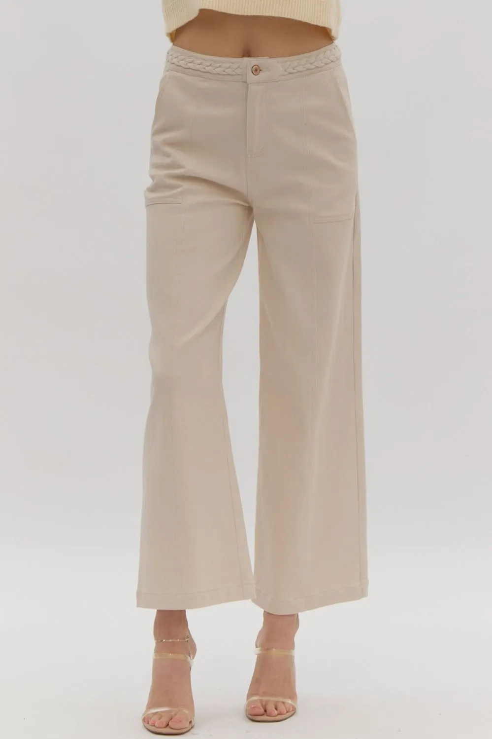 Wide Leg Braided Pants