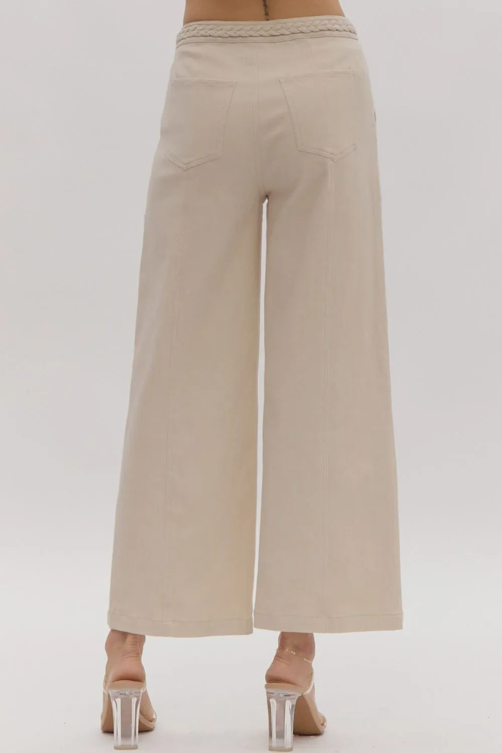 Wide Leg Braided Pants