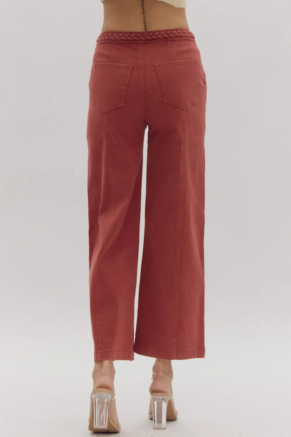 Wide Leg Braided Pants
