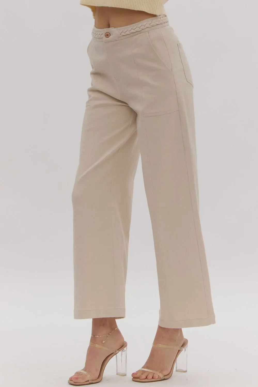 Wide Leg Braided Pants