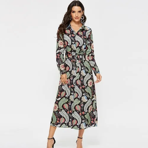 Women Long Shirt Dress Casual Long Sleeve
