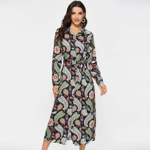Women Long Shirt Dress Casual Long Sleeve