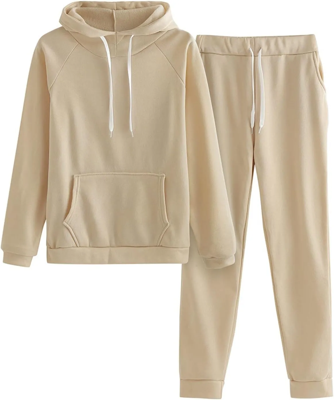 Womens 2 Piece Outfits Sweatsuits Lounge Sets Oversized Hoodie Sweatshirts High Waist Workout Joggers Fall Outfits