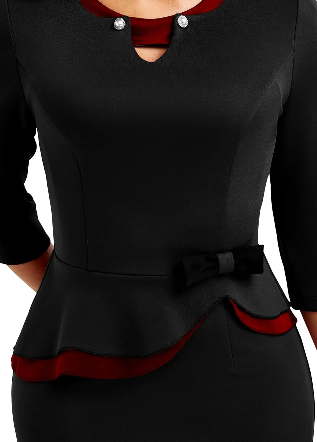 Women's Elegant Dress Sexy Clubwear Casual Fashion Pencil Outfits Bodycon Maxi Wear to Work Dresse